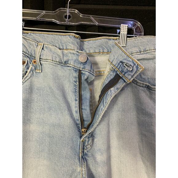 Men’s Levis 511 Jeans 38Wx30L Light Blue Distressed Denim - Picture 5 of 8